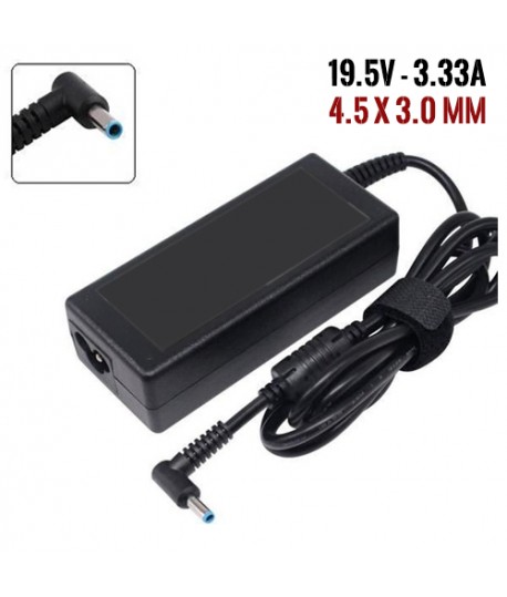 Chargeur Pc – HP – 19.5V 3.33A – Bec Bleu