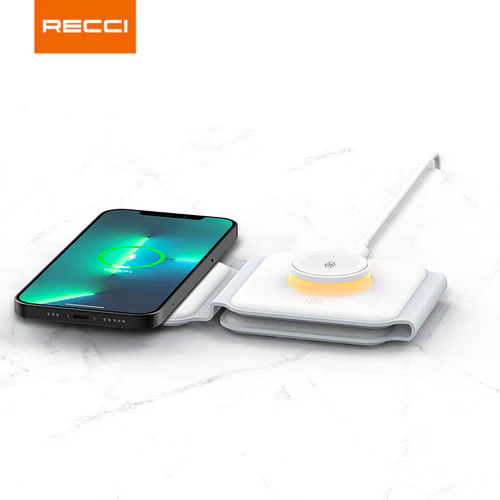 Recci RCW-27 3 In 1 Night Light Wireless Charger — Afficher l'image 2