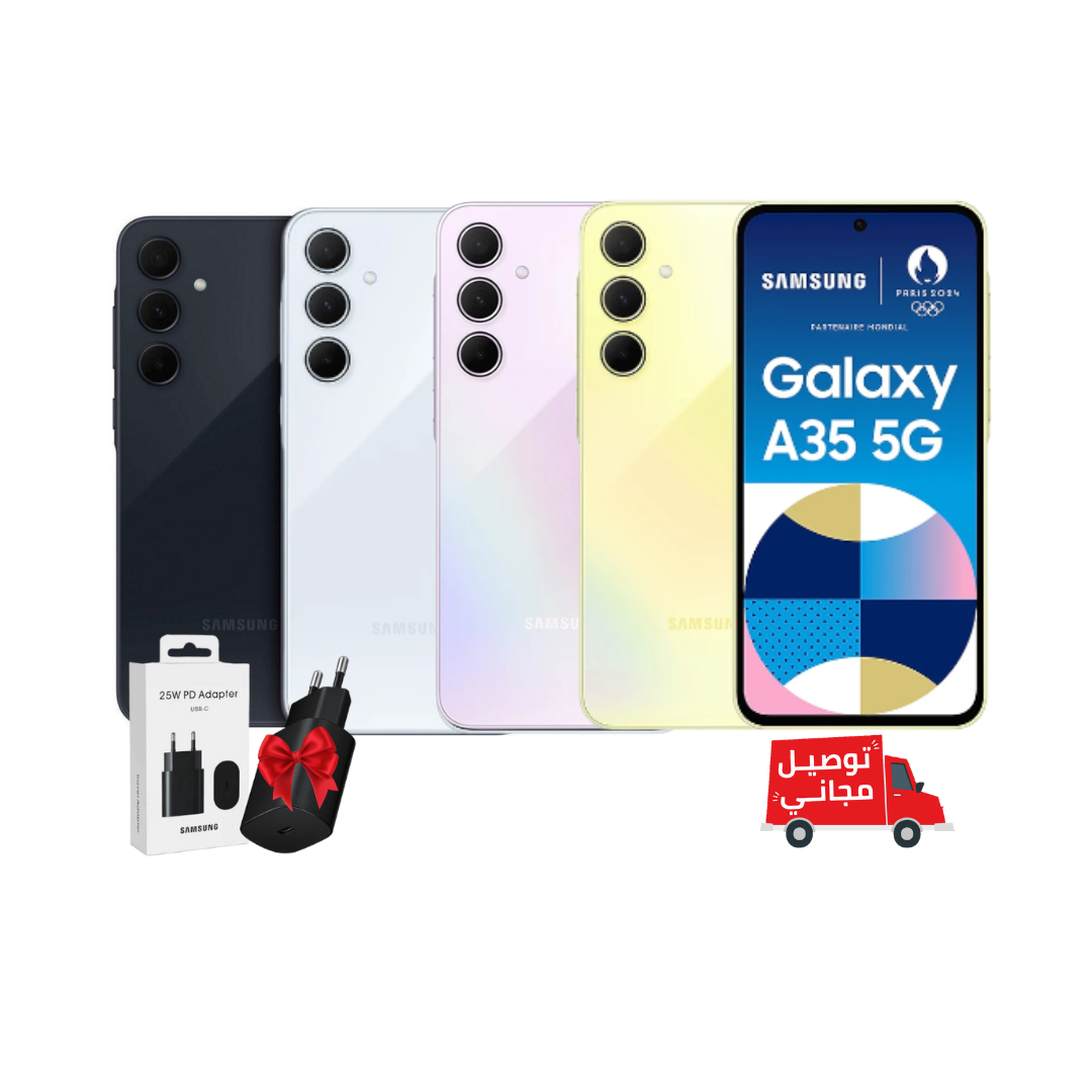 Samsung Galaxy A35 5G 8Go / 128Go + livraison gratuit + Adaptateur 20W