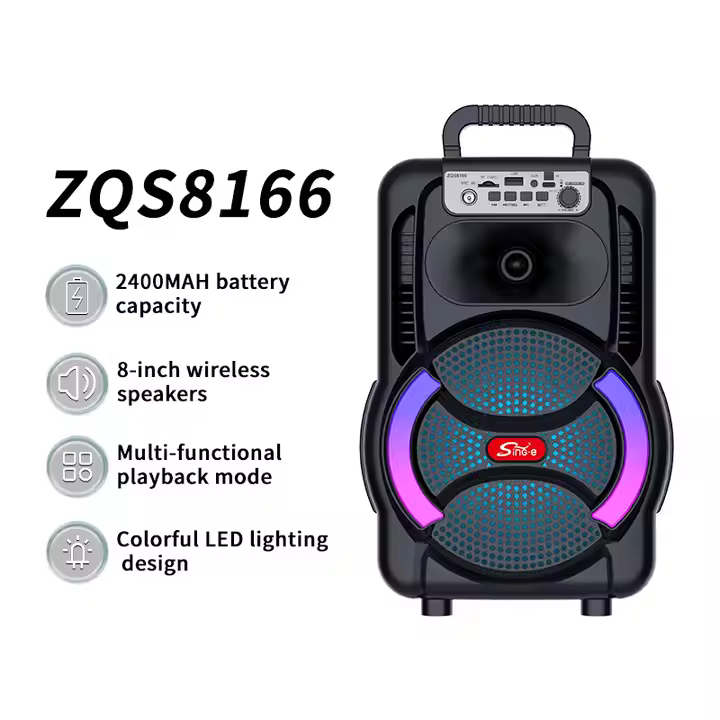 Haut-parleur Sing-E ZQS8166W Karaoke avec microphone sans fil — Afficher l'image 4