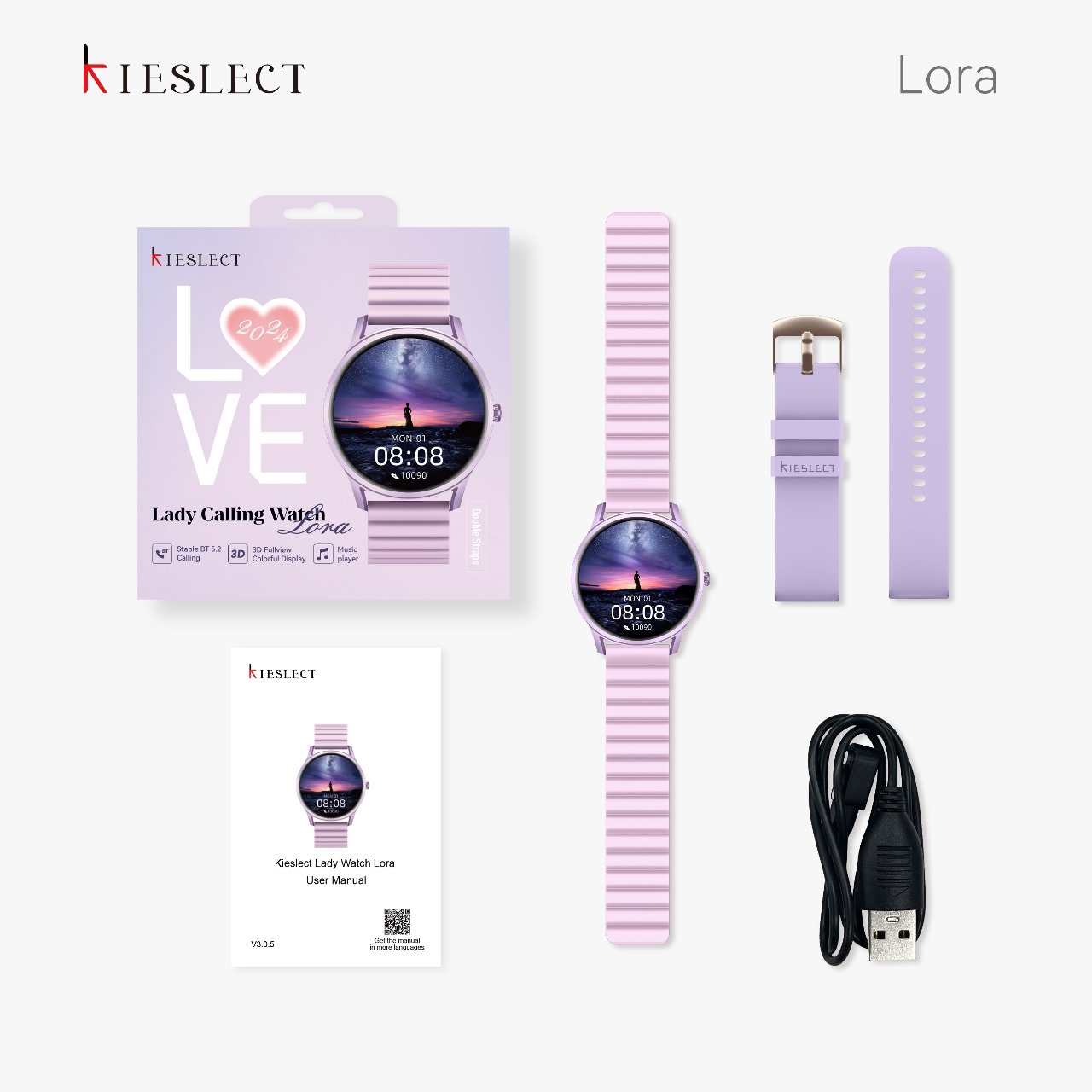 Smart watch KIESLECT Lora Love — Afficher l'image 2