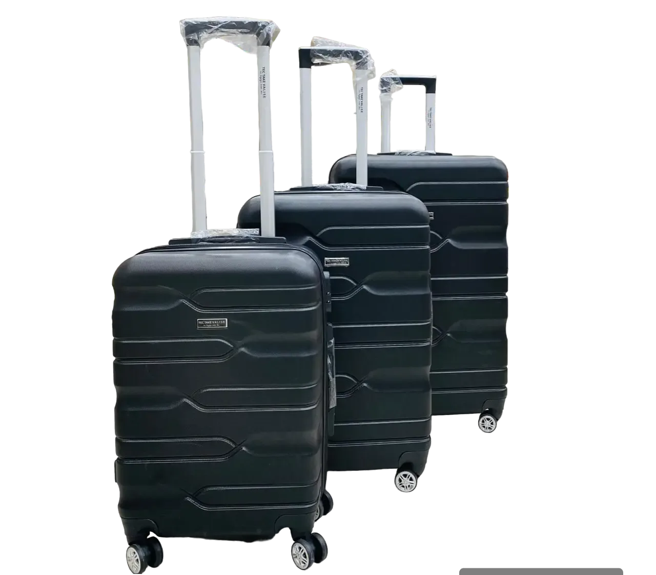 série de 3 valises TEC TAKE incassables Rouge