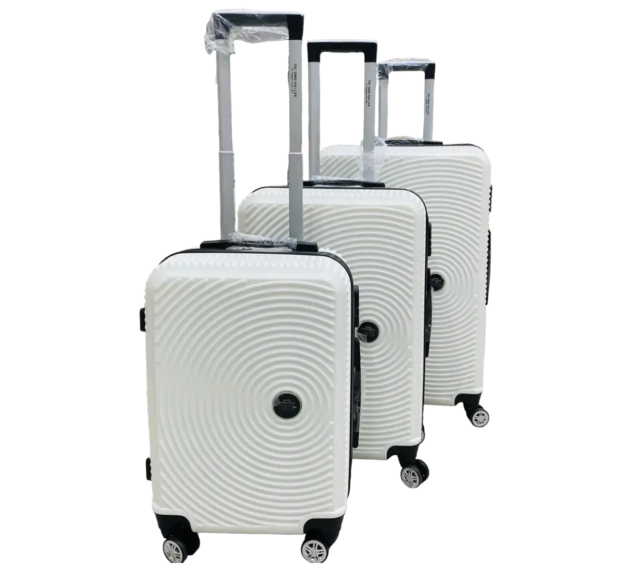 série de 3 valises TEC TAKE incassables Blanc