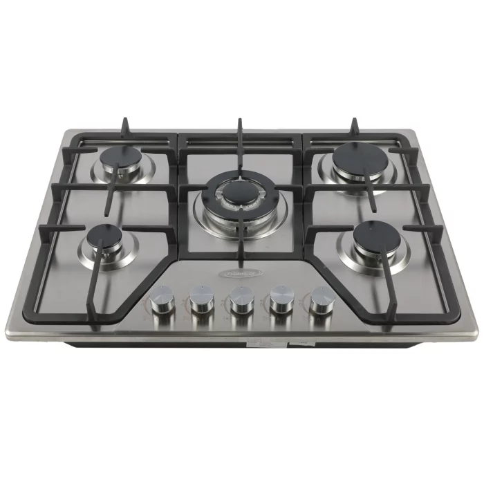 Florence Plaque De Cuisson À Gaz 5 Feux / Inox Avec Fonte