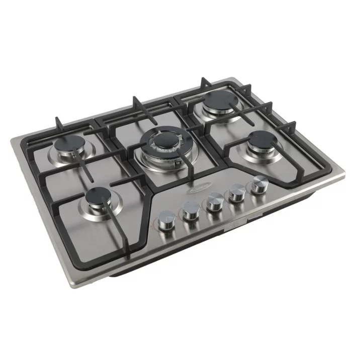 Florence Plaque De Cuisson À Gaz 5 Feux / Inox Avec Fonte — Afficher l'image 3