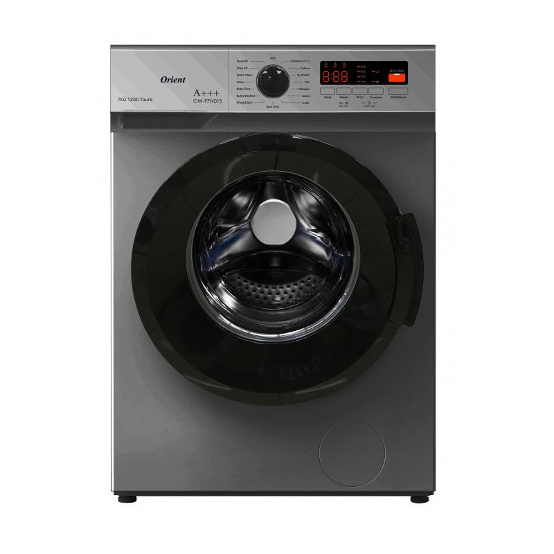 Machine à laver Frontale Automatique Orient 7kg Gris OW-F7V03S