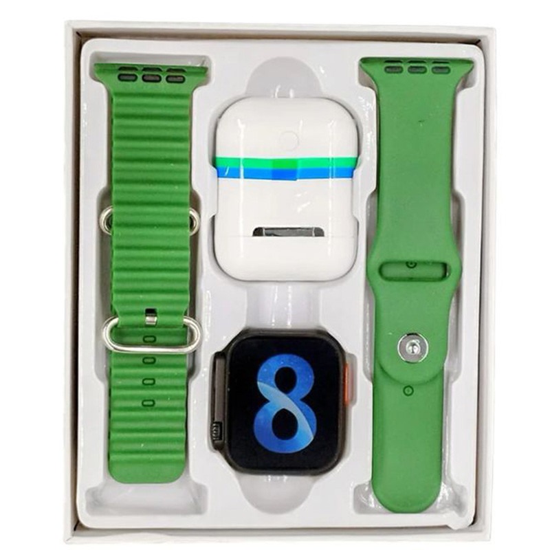 Smart watch W26 ultra max double ceintures + Airpods — Afficher l'image 3