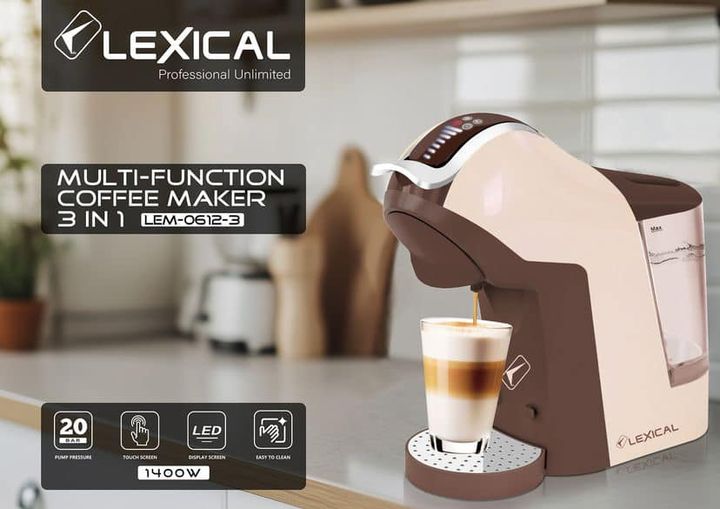 Coffee maker 3 in 1 Lexical LEM-0612 1400W — Afficher l'image 2