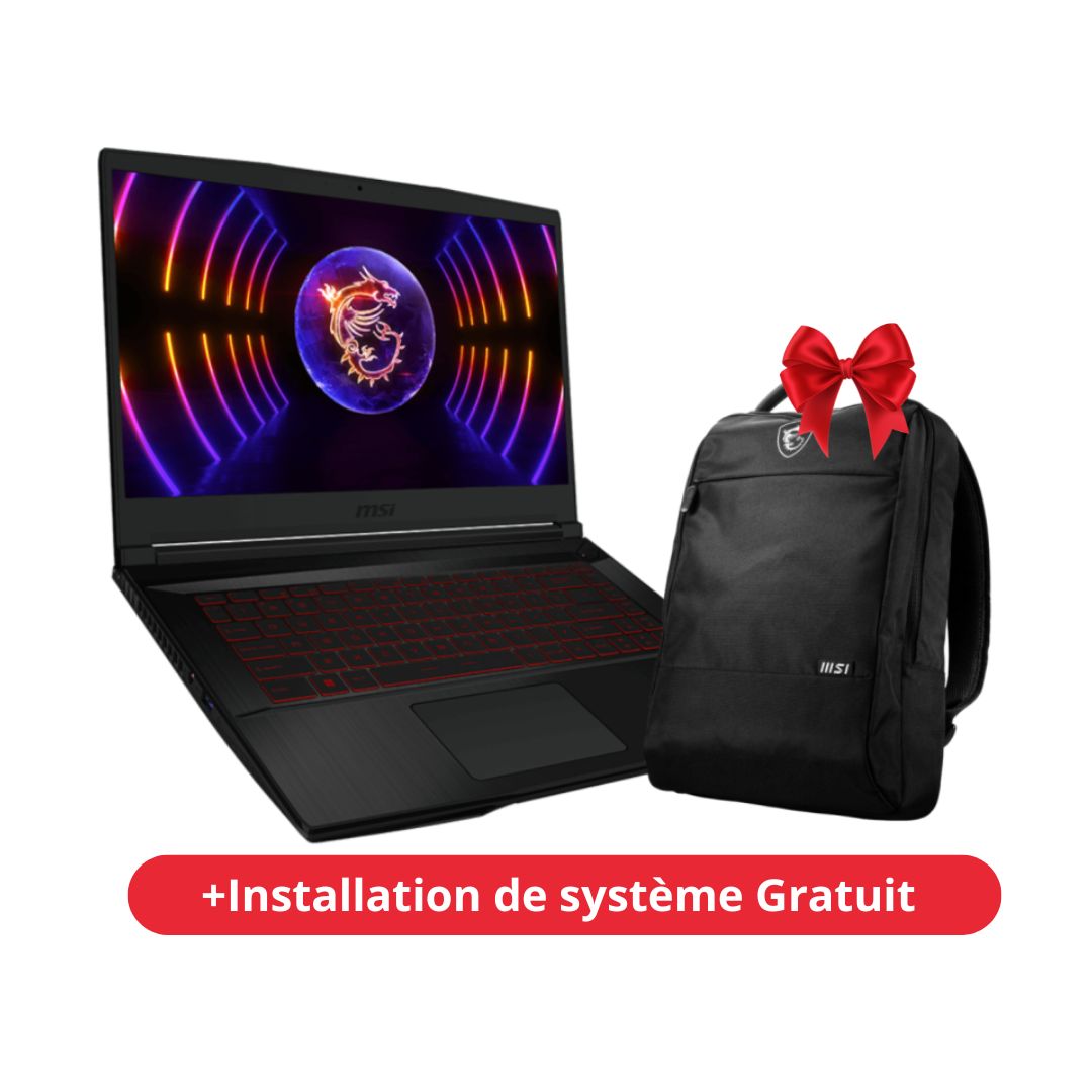 Pc Portable MSI Thin GF63-681XFR 8Go / 512 Go SSD i7 RTX 2050 + Livraison et Sac à dos MSI Offertes — Afficher l'image 2
