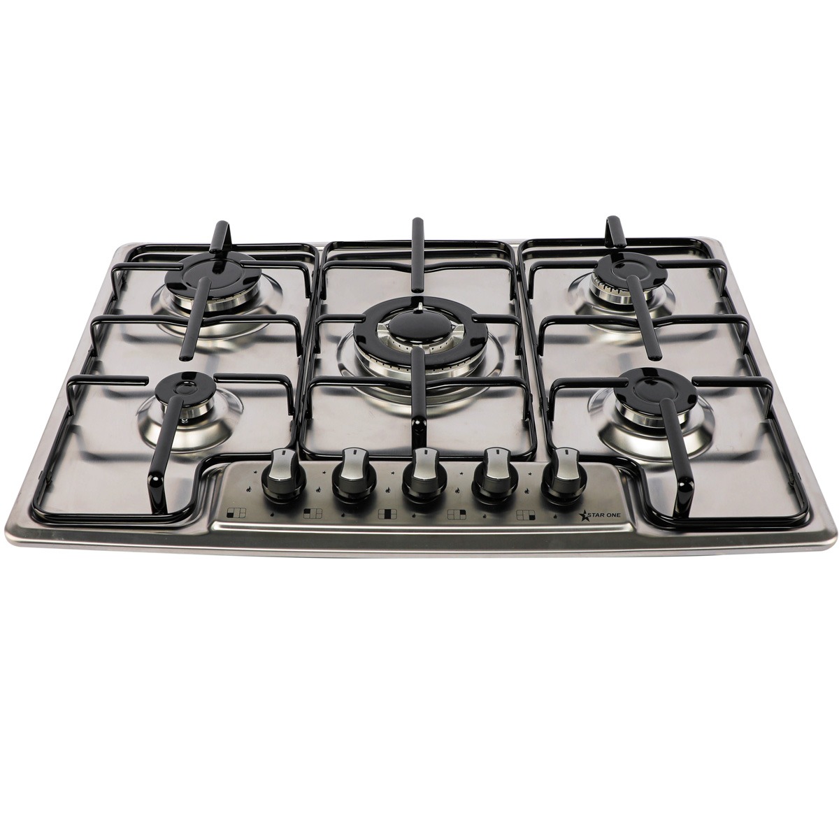 Plaque de cuisson Starone 5 Feux Inox Métal