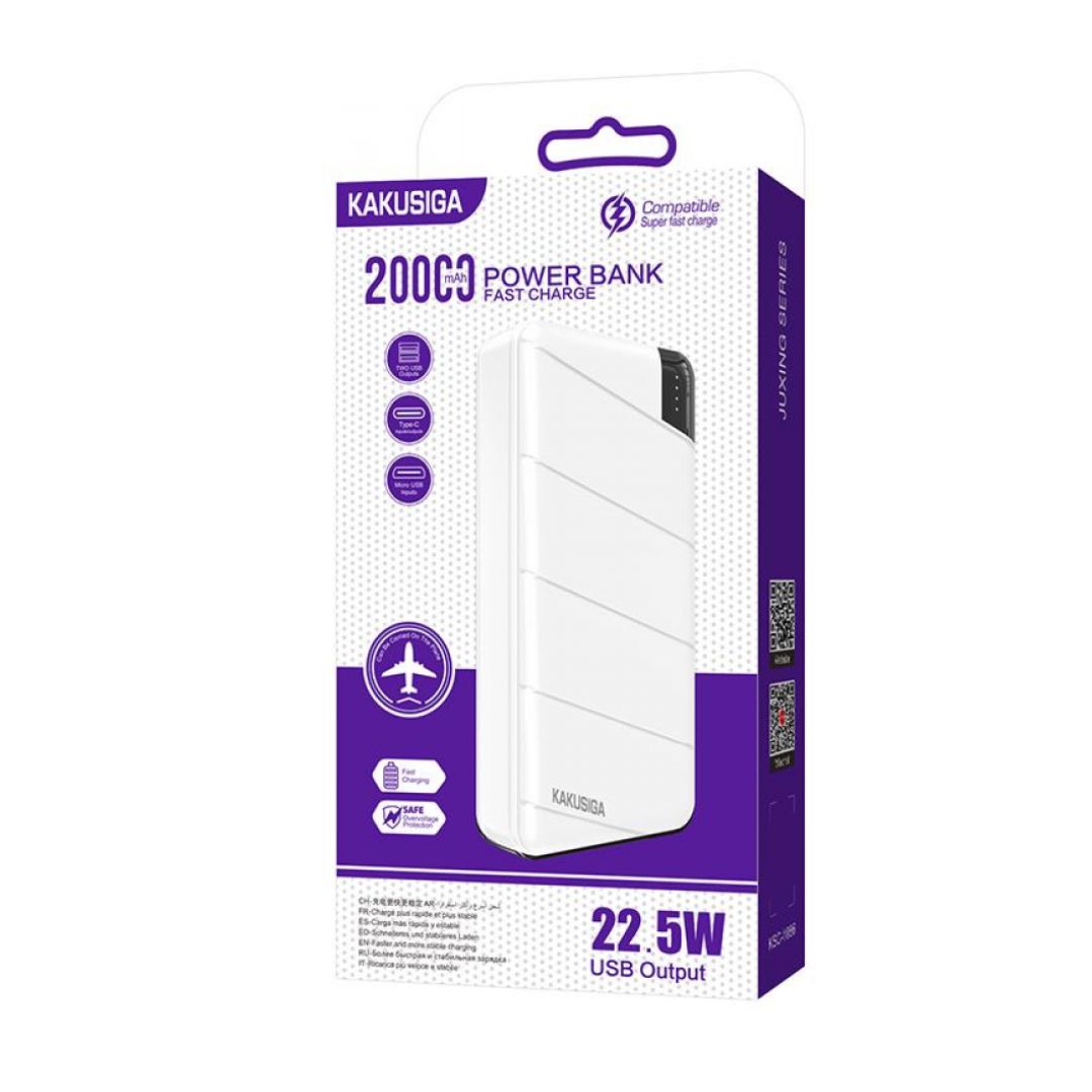 Power Bank KAKUSIGA KSC-1086 20000 mAh — Show image 2