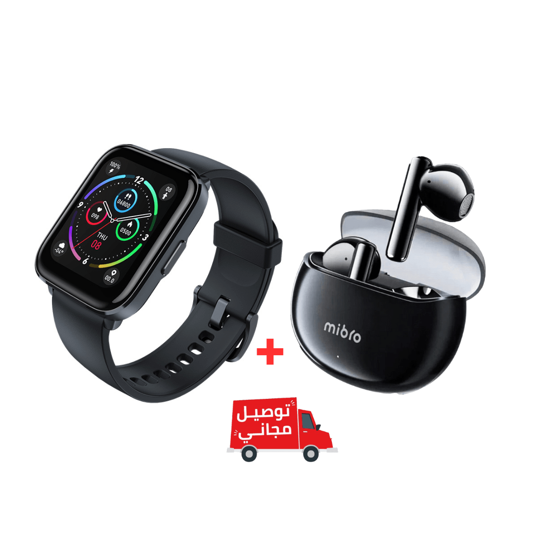 Pack Mibro : Smartwatch Mibro C2 + Ecouteurs Bluetooth Earbuds 2