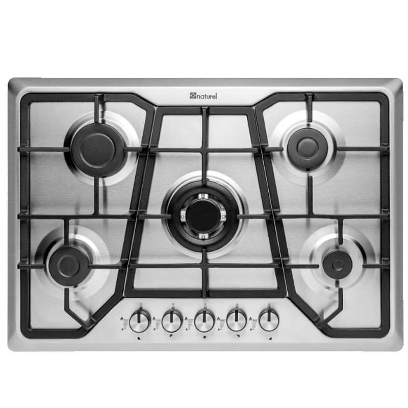 Plaque de Cuisson Encastrable Naturel 5 Feux Inox Font OMEGA A7501 ID3