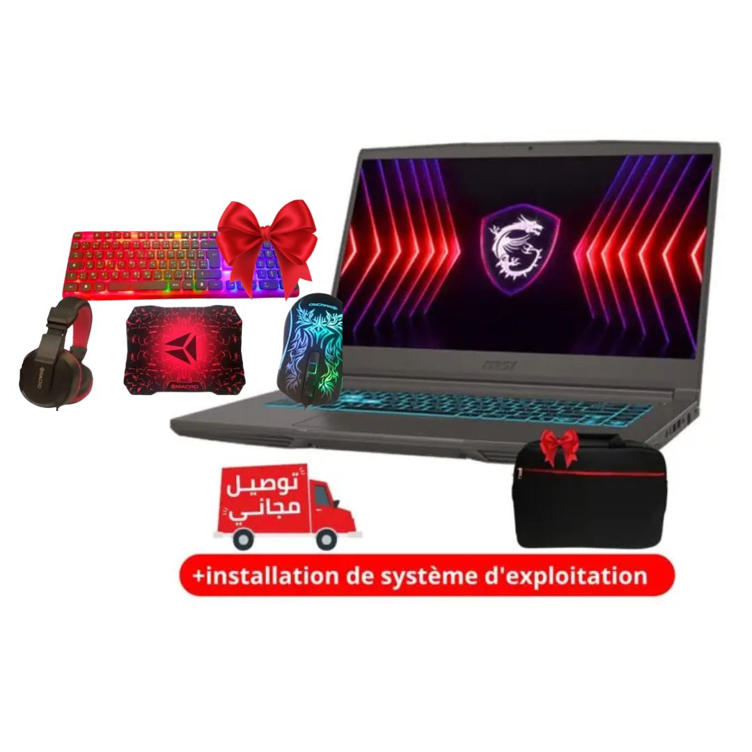 Pc Portable Gamer MSI THIN 15 (B13VE-2604XFR) i7 13Gén 16Go / 512Go SSD RTX 4050
