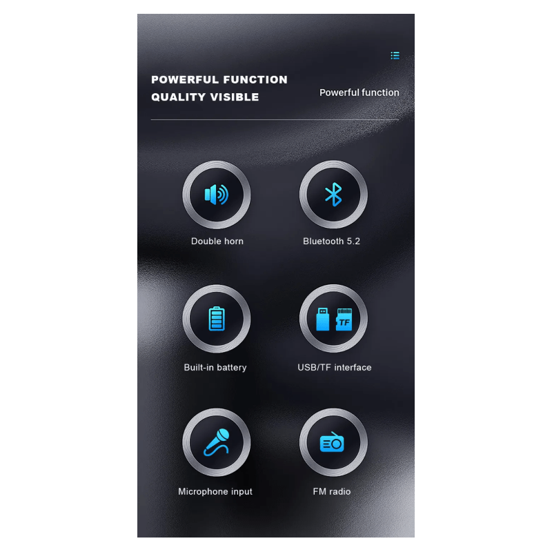 Haut Parleur Bluetooth BS-107 — Afficher l'image 2