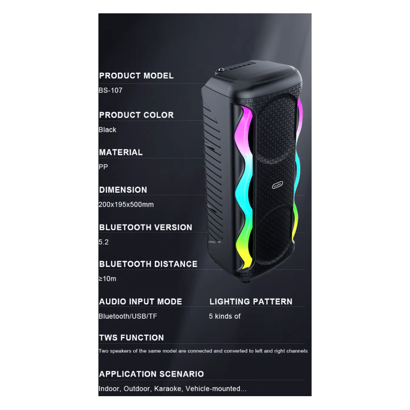 Haut Parleur Bluetooth BS-107 — Afficher l'image 3