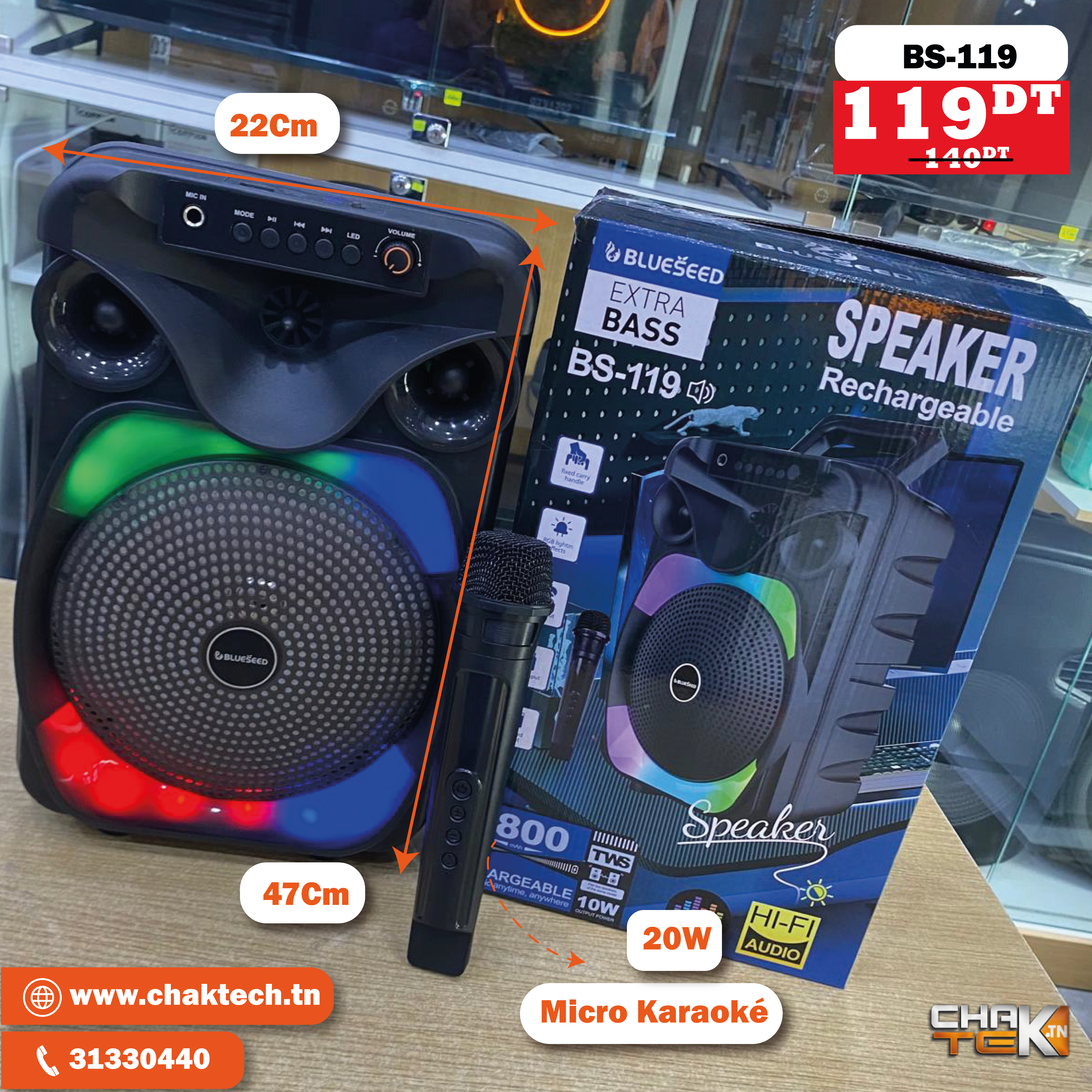Haut Parleur Bluetooth BS-119