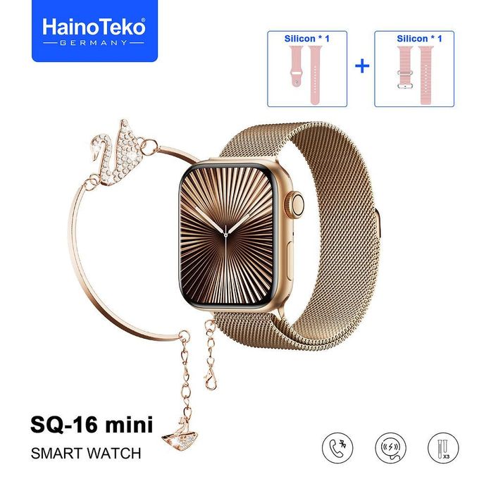 Smartwatch Haino Teko SQ16 Mini Série 10 Gold