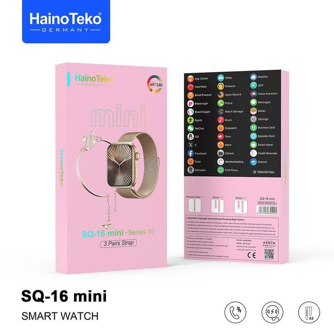 Smartwatch Haino Teko SQ16 Mini Série 10 Gold — Afficher l'image 2