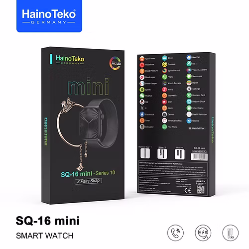 Smartwatch Haino Teko SQ16 Mini Série 10 Noir — Afficher l'image 2