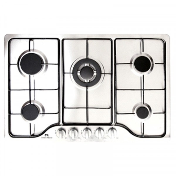 Plaque de Cuisson Galaxy Naturel 5 Feux Inox Métal