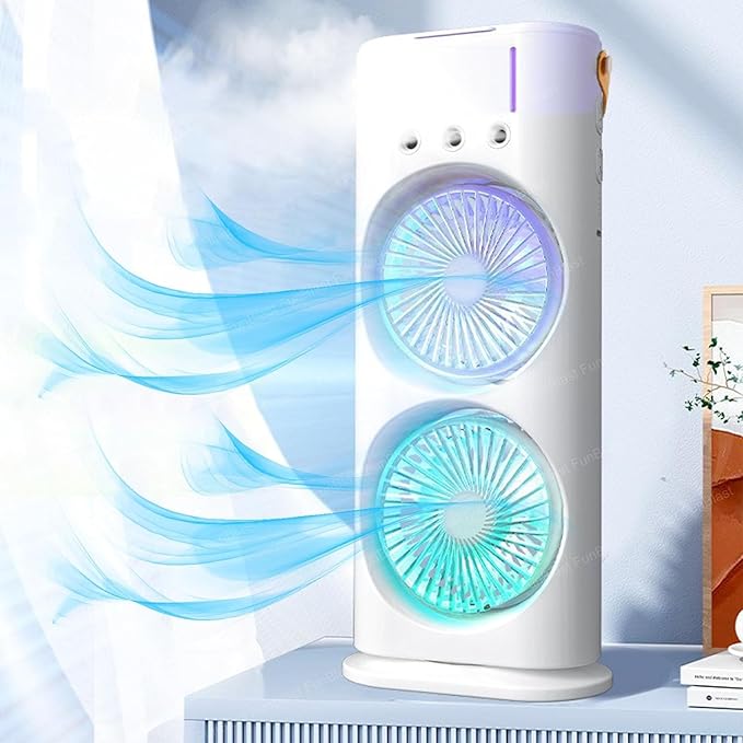 Ventilateur Portable À Double Extrémité Avec Refroidisseur