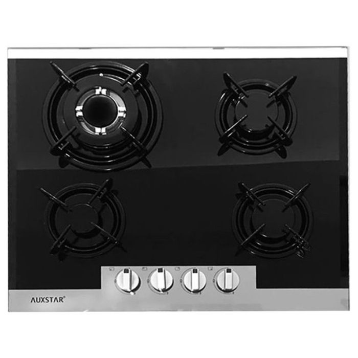 Plaque de Cuisson AUXSTAR 4 Feux Verre Métal
