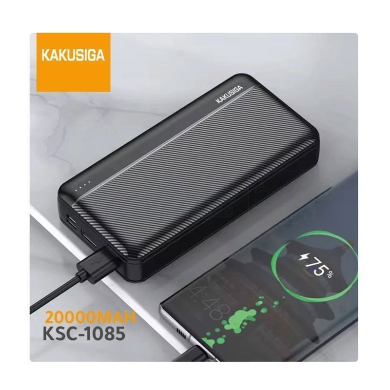 Power Bank KAKUSIGA KSC-1085 20000 mAh - Noir — Afficher l'image 3