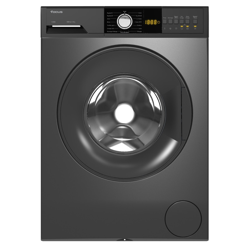 Machine à Laver Frontale Focus 8Kg Dark Silver F-1208G