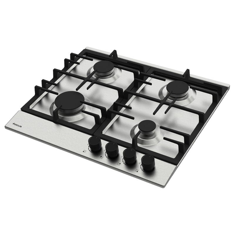 Plaque de Cuisson FOCUS 4 Feux Inox Fonte F408X — Afficher l'image 2