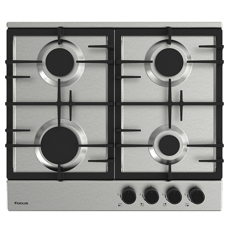 Plaque de Cuisson FOCUS 4 Feux Inox Fonte F408X