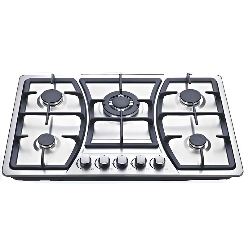 Plaque de Cuisson AUXSTAR 5 Feux Inox Fonte AUX-800I-FT