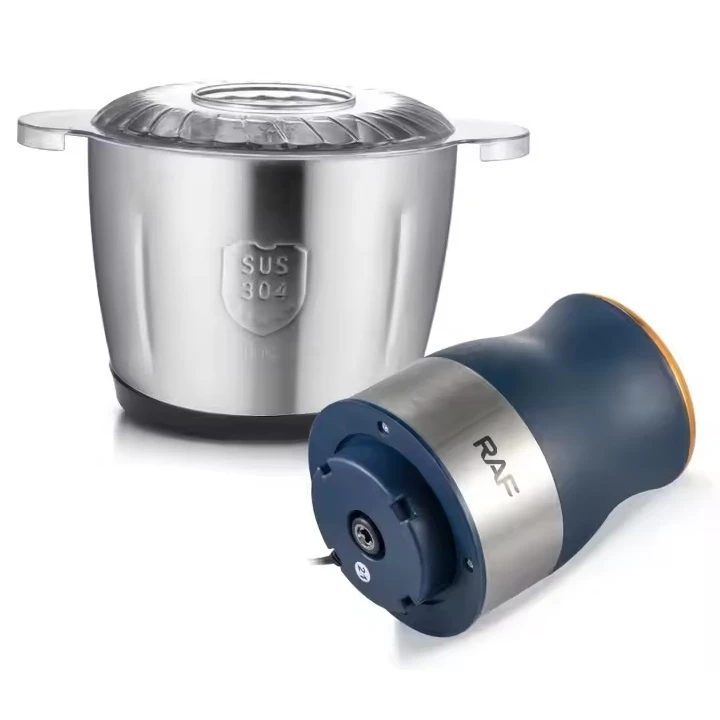 Hachoir Électrique RAF 1000W Bol Inox 3L R-7021 — Show image 2