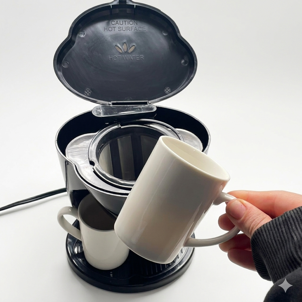 Cafetière PROVA 450W Noir PE808 — Afficher l'image 2
