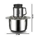 Hachoir électrique raf 1000W 5L inox R-7025 — Afficher l'image 2