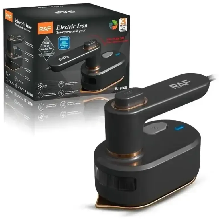 Fer à Vapeur Électrique Raf 38W Noir R.1236B