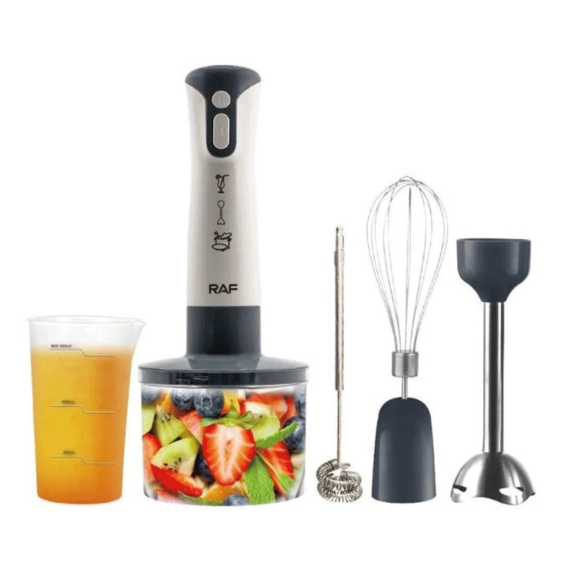 Mixeur Plongeant Raf 5 en 1 2000W Blanc R-340W