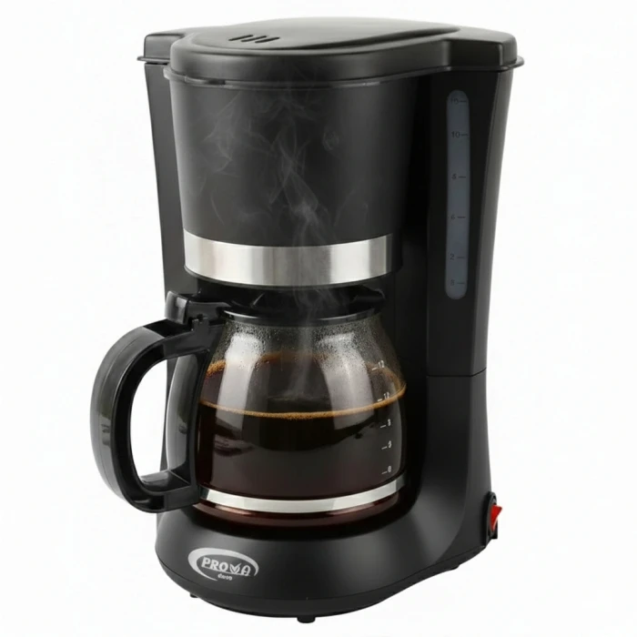Cafetière Électrique PROVA  1.2 Litre 900W Noir PE-1200