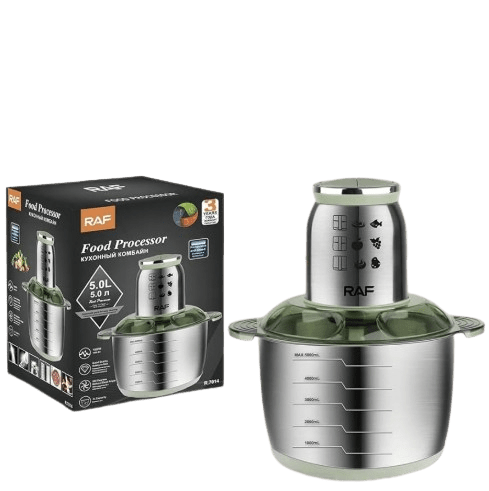 Hachoir électrique raf 1000W 5L inox R-7014