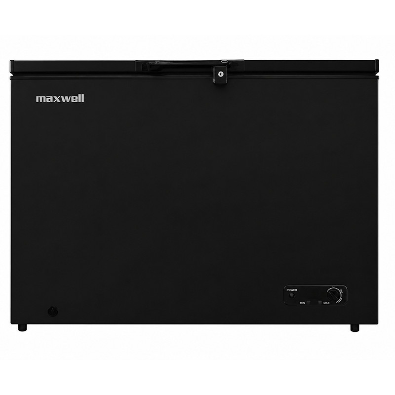 Congélateur Horizontal MAXWELL 400L avec Ventilateur Noir MAX-CHDF400FN