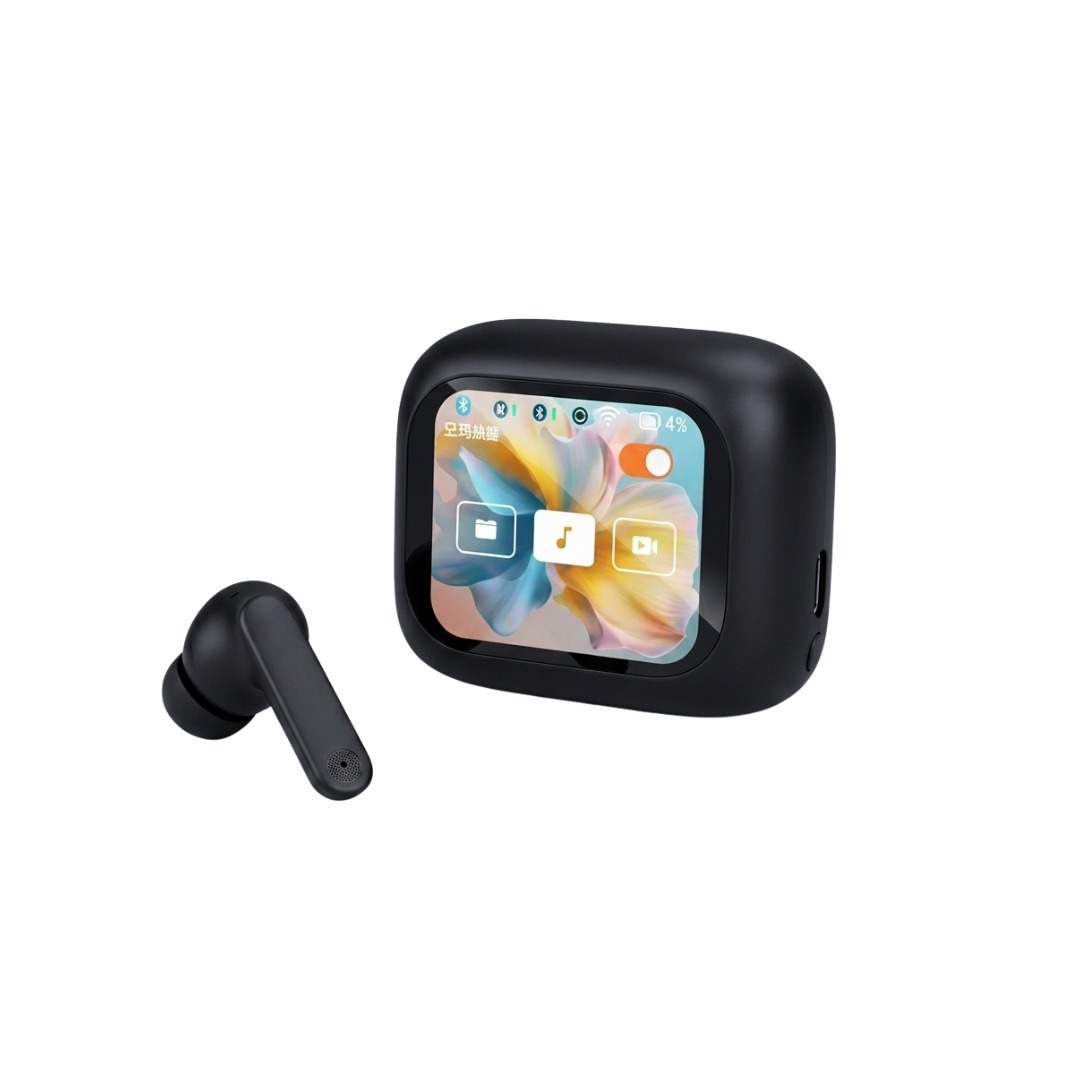 Écouteurs Bluetooth QiOP Buds Vision - Noir