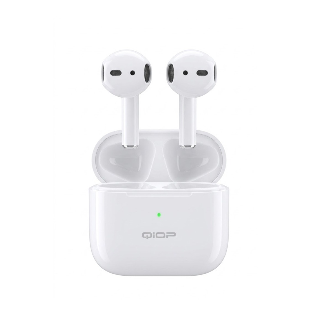 Écouteurs Bluetooth QiOP Buds T1 - Blanc