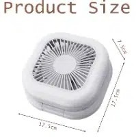 Mini Ventilateur Pliable avec Éclairage LED — Afficher l'image 2