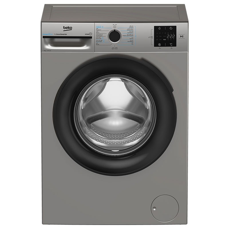 Machine à laver frontale BEKO 8KG Pro Smart Inventer Gris BM3WFT38200BS