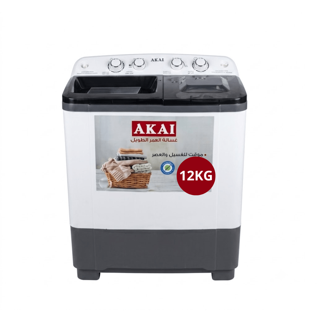 Machine à Laver Semi-Automatique AKAI 12Kg