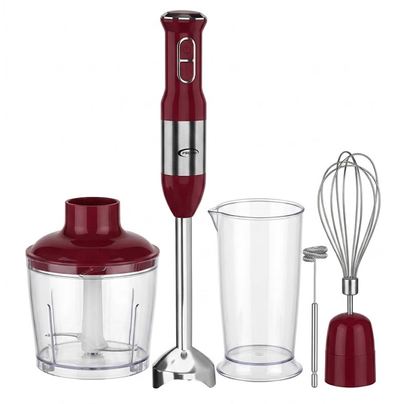 Mixeur Plongeant Multifonction 5en1 PROVA 400W Rouge PE-066