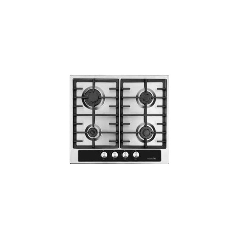 Plaque de cuisson ELLETI 4 Feux Inox Fonte 35220CDN