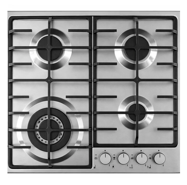 Plaque de cuisson ELLETI 4 Feux Inox Fonte 34220CDN