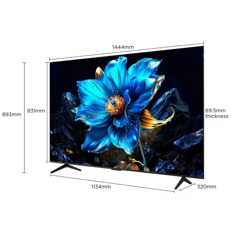 TV TCL 65" QLED UHD 4K SMART GOOGLE TV - P7K — عرض الصورة 4