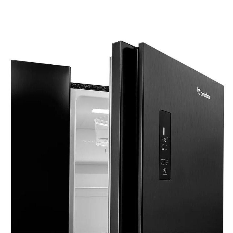 Réfrigérateur Side by Side Condor 640L NoFrost Dark Inox CRS81NDX — Afficher l'image 2